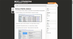 Desktop Screenshot of blog.moelleparken4.dk